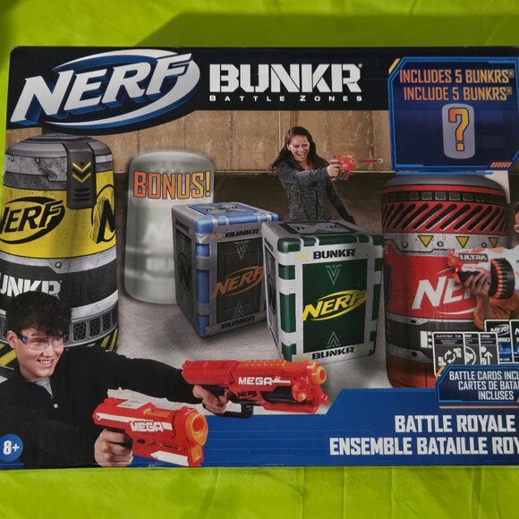 NERF BUNKR Officially Licensed Battle Royale Inflatable Bunker Battlezone + - Picture 5 of 5
